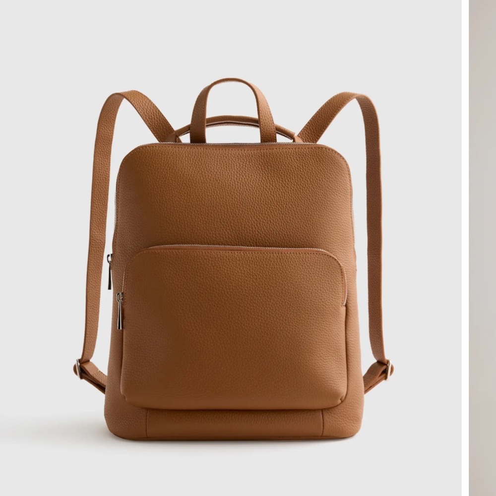 Brand New Quince Italian Leather Convertable Backpack